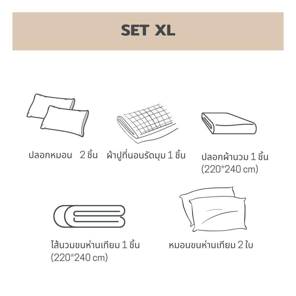 ชุดผ้าปูที่นอน 6 ฟุต 7 ชิ้น BENEATH PEPPERMINT สีเขียว