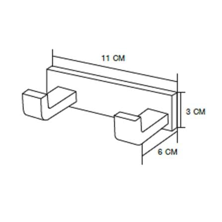 ขอแขวนผ้า 2 ขอ MOYA NXT210 78 สเตนเลส_5
