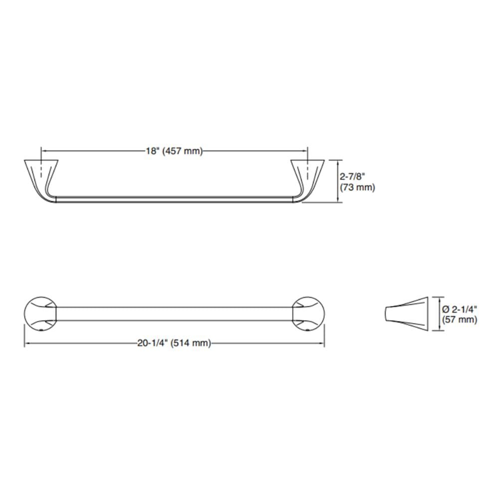 ราวแขวนผ้า KOHLER K-R26687-BL สีดำ