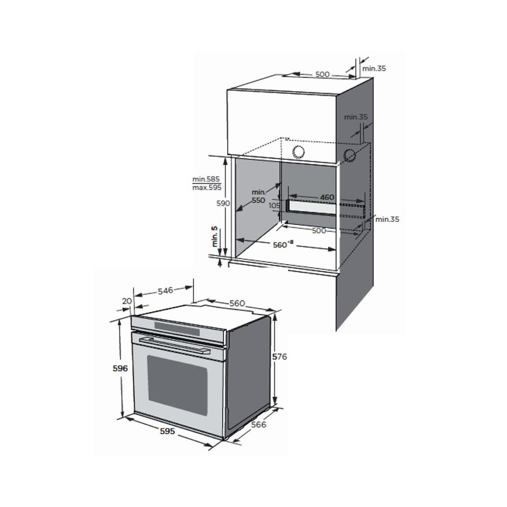 เตาอบฝัง LINEA TL 615 B VER.02