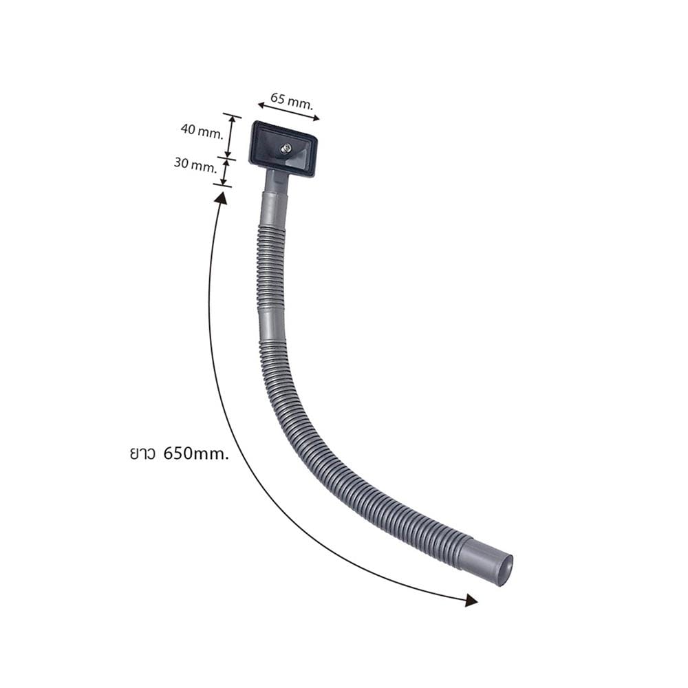 ท่อน้ำล้น PARNO AC02 0.65 เมตร สีเทา