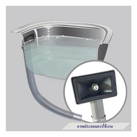 ท่อน้ำล้น PARNO AC02 0.65 เมตร สีเทา_3