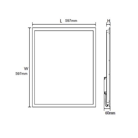 โคมฝังฝ้า LED PHILIPS RC048B 60X60 ซม. 38 วัตต์ DAYLIGHT แพ็ก 2 ชิ้น_3