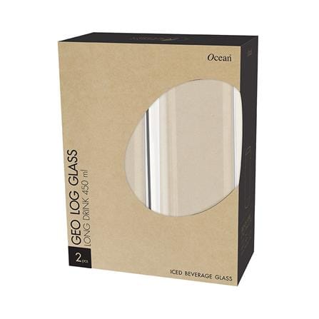 แก้วน้ำ 450 มล. OCEAN GLASS GEO LOG แพ็ก 2 ใบ_2