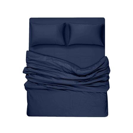 ชุดผ้าปูที่นอน 6 ฟุต 8 ชิ้น BENEATH NAVY BLUE_5
