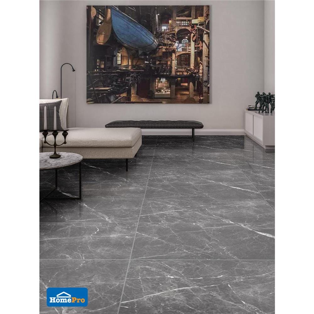 กระเบื้องพื้นพอร์ซเลน 80x160 ซม. TARA ลอริม่า เทา 2.56M2