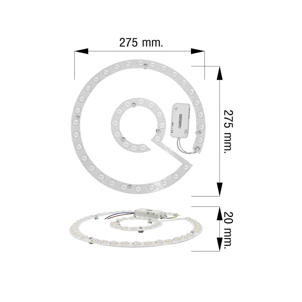หลอด LED NAGAS MAGNET 36 วัตต์ DAYLIGHT/COOL WHITE/WARM WHITE