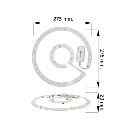หลอด LED NAGAS MAGNET 36 วัตต์ DAYLIGHT/COOL WHITE/WARM WHITE_5