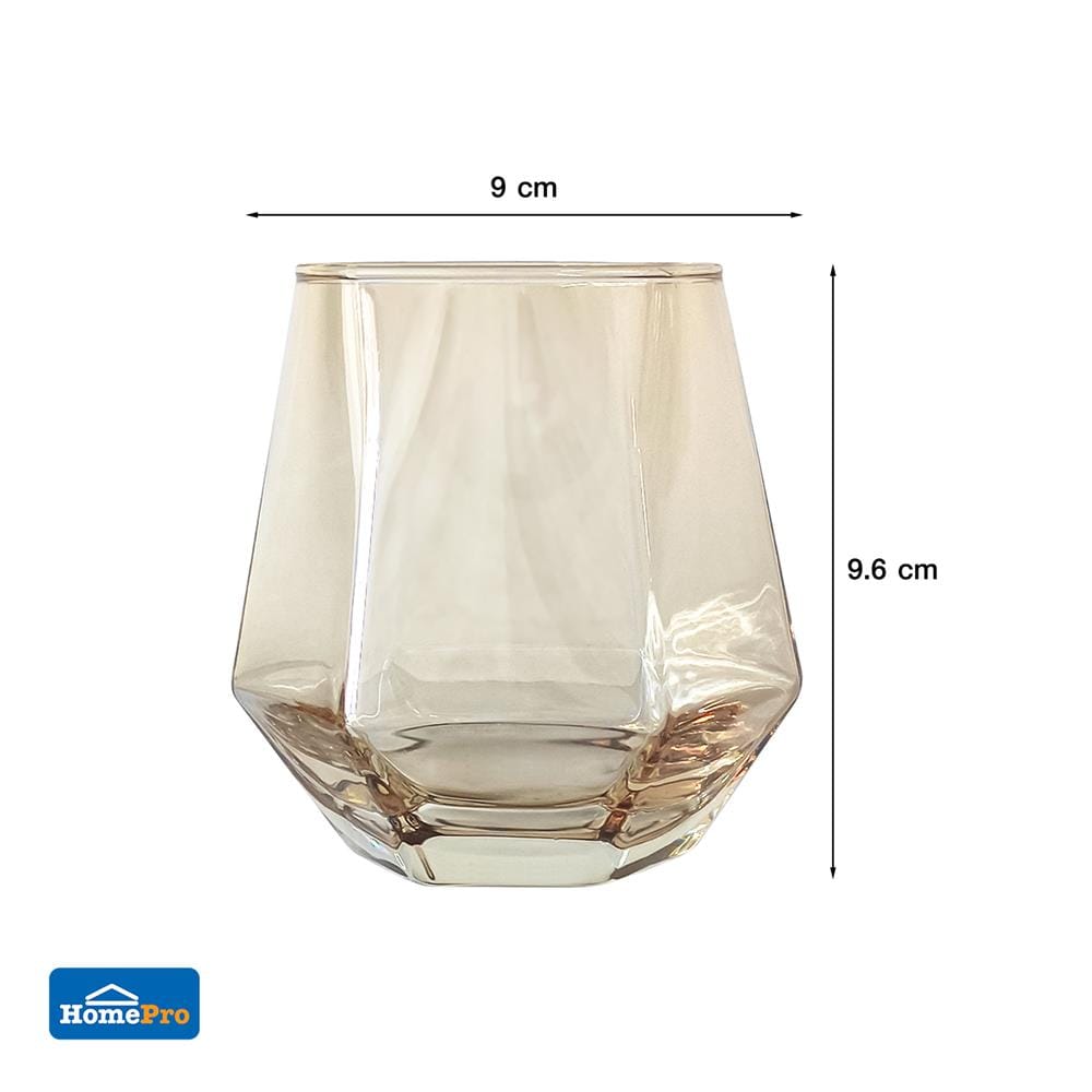 แก้วน้ำ 330ml KECH ANGLE BROWN แพ็ก 2 ใบ