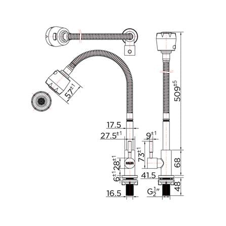 ก๊อกซิงค์เดี่ยวเคาน์เตอร์ KARAT FAUCET KF-79-519-63_2