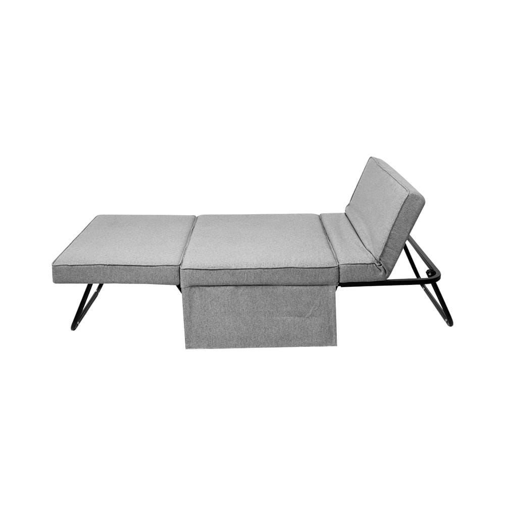เตียงพับปรับระดับได้ HOME LIVING STYLE CLOUDY 104X199x40 ซม. สี SMOKE