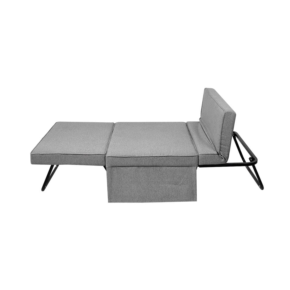 เตียงพับปรับระดับได้ HOME LIVING STYLE CLOUDY 104X199x40 ซม. สี SMOKE