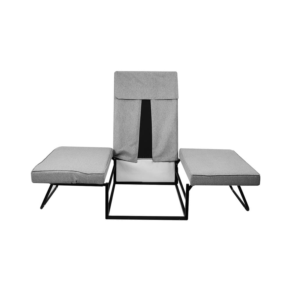 เตียงพับปรับระดับได้ HOME LIVING STYLE CLOUDY 104X199x40 ซม. สี SMOKE