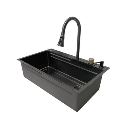 ซิงค์ฝัง 1 หลุม DYNA HOME DH-7546-TS-BK ดำ_1