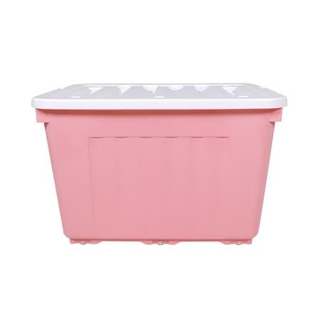 กล่องเก็บของล้อเลื่อน STACKO 70X51X46 ซม. 110 ลิตร สีชมพู_2