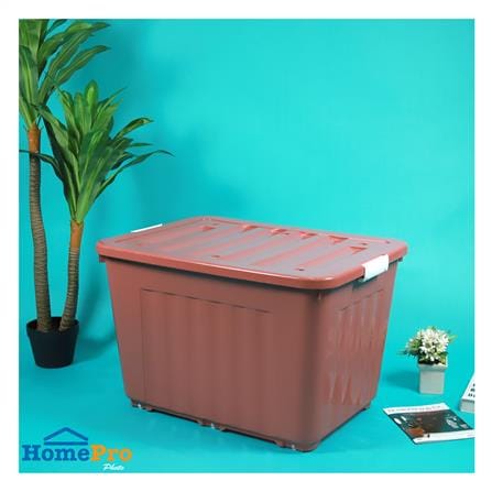 กล่องเก็บของล้อเลื่อน 160 ลิตร STACKO 79x58.8x51.5 ซม. สีน้ำตาล_6