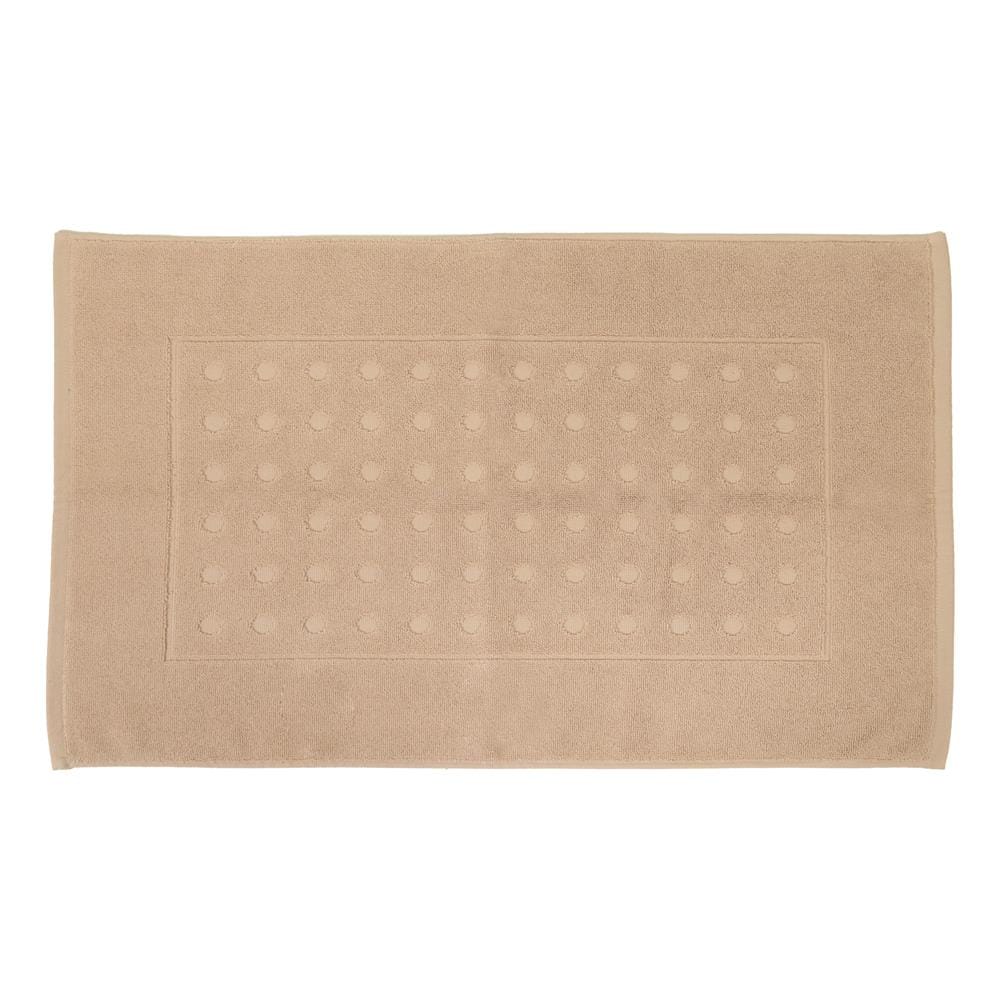 พรมขนหนู HOME LIVING STYLE POLKA 17X28 นิ้ว สีน้ำตาล_0