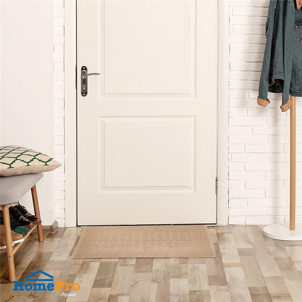 พรมขนหนู HOME LIVING STYLE POLKA 17X28 นิ้ว สีน้ำตาล