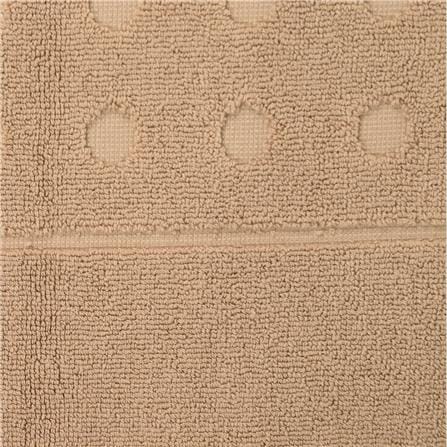 พรมขนหนู HOME LIVING STYLE POLKA 17X28 นิ้ว สีน้ำตาล_3