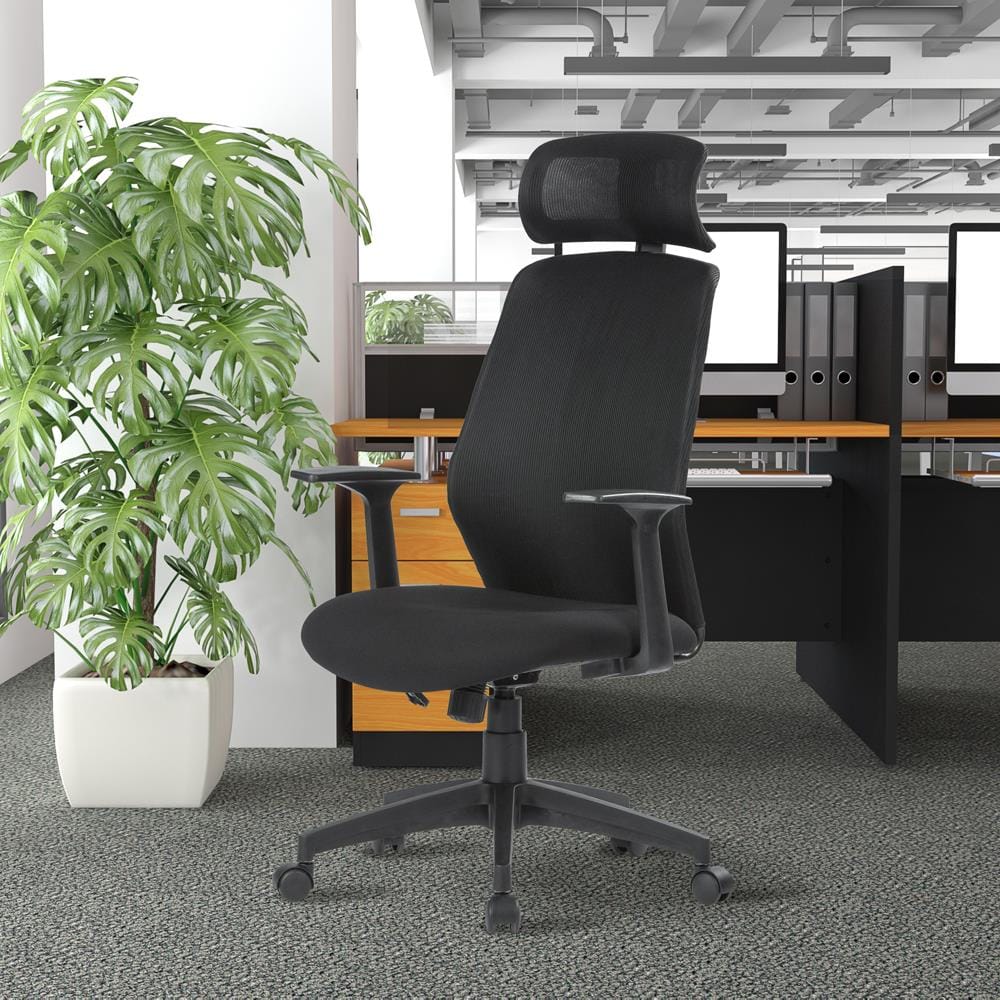 เก้าอี้สำนักงาน SURE FEODOR PL-1781 สีดำ