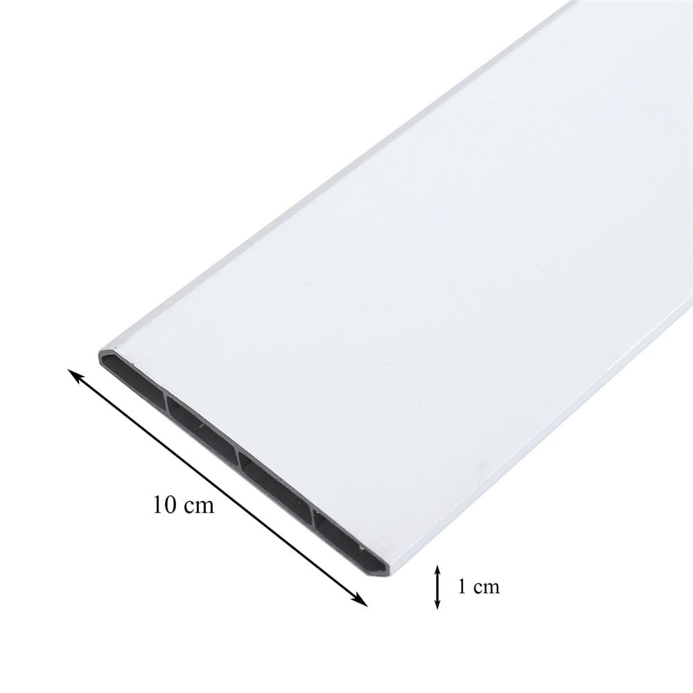บัวพื้น PVC CROBERN 10x240x1 ซม. สีขาว
