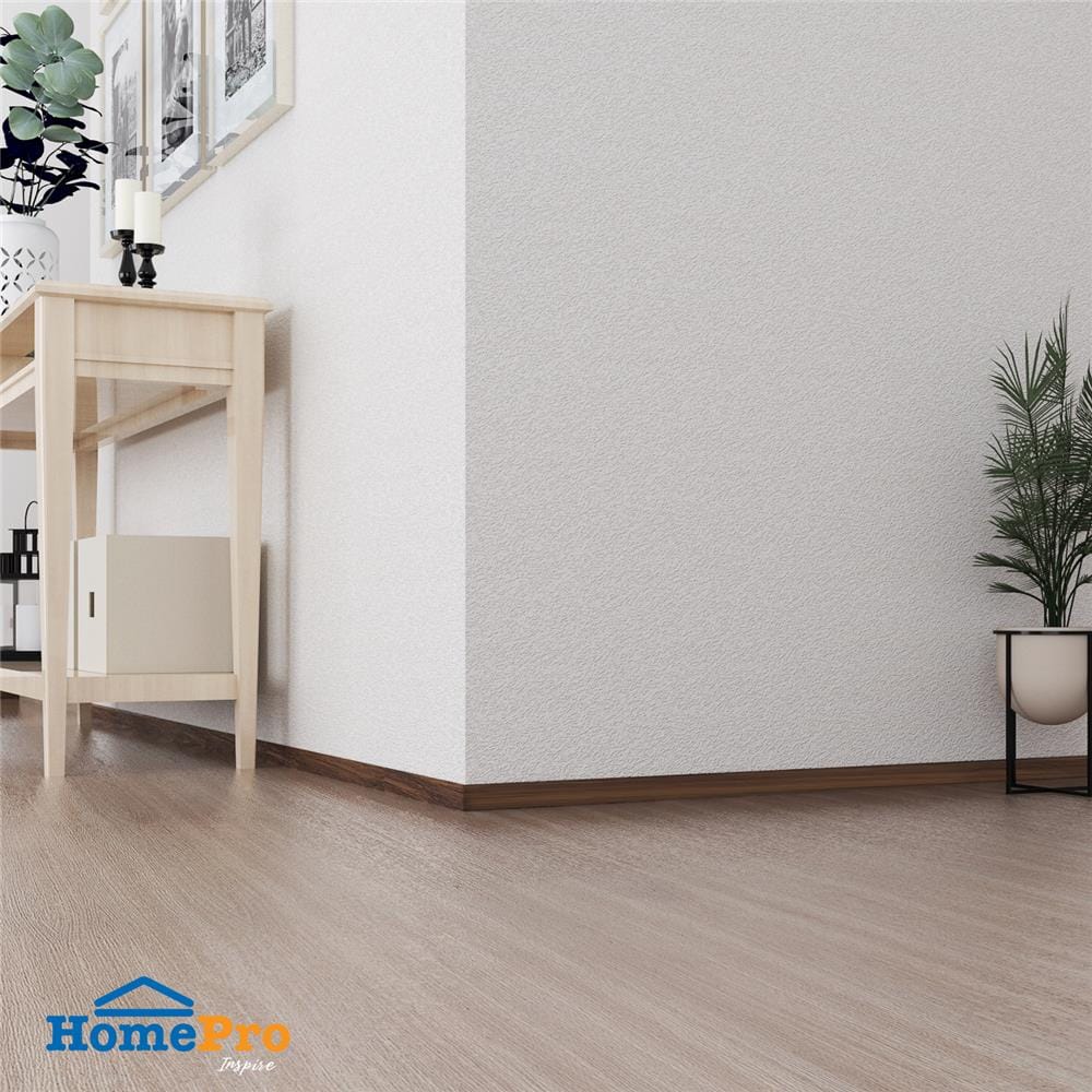 บัวพื้น PVC CROBERN 7.5x240x1.5 ซม. สีไม้สัก