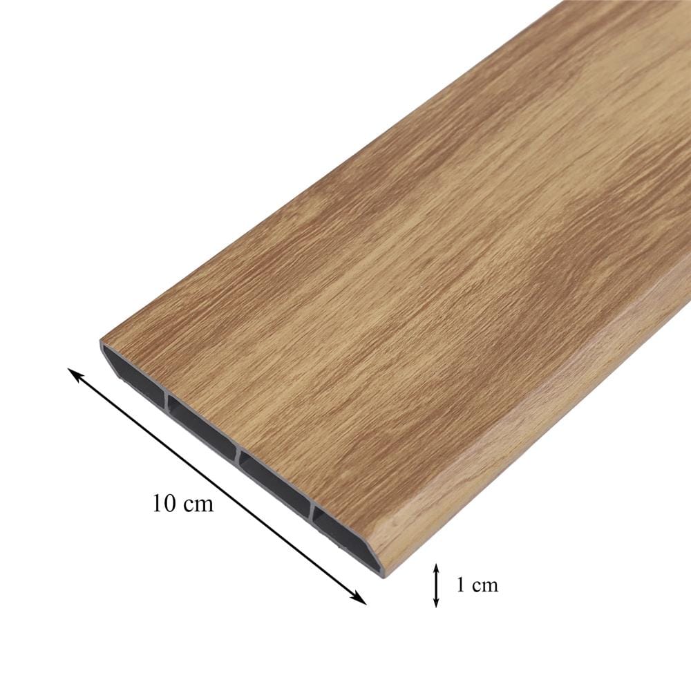 บัวพื้น PVC CROBERN 10x240x1 ซม. สีโอ๊ค
