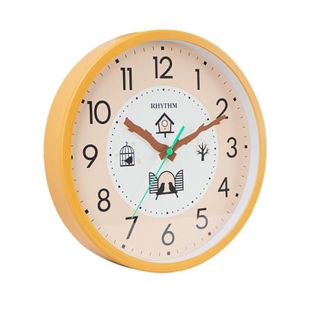 นาฬิกาแขวน RHYTHM CMG611NR37 10 นิ้ว สีน้ำตาล_1