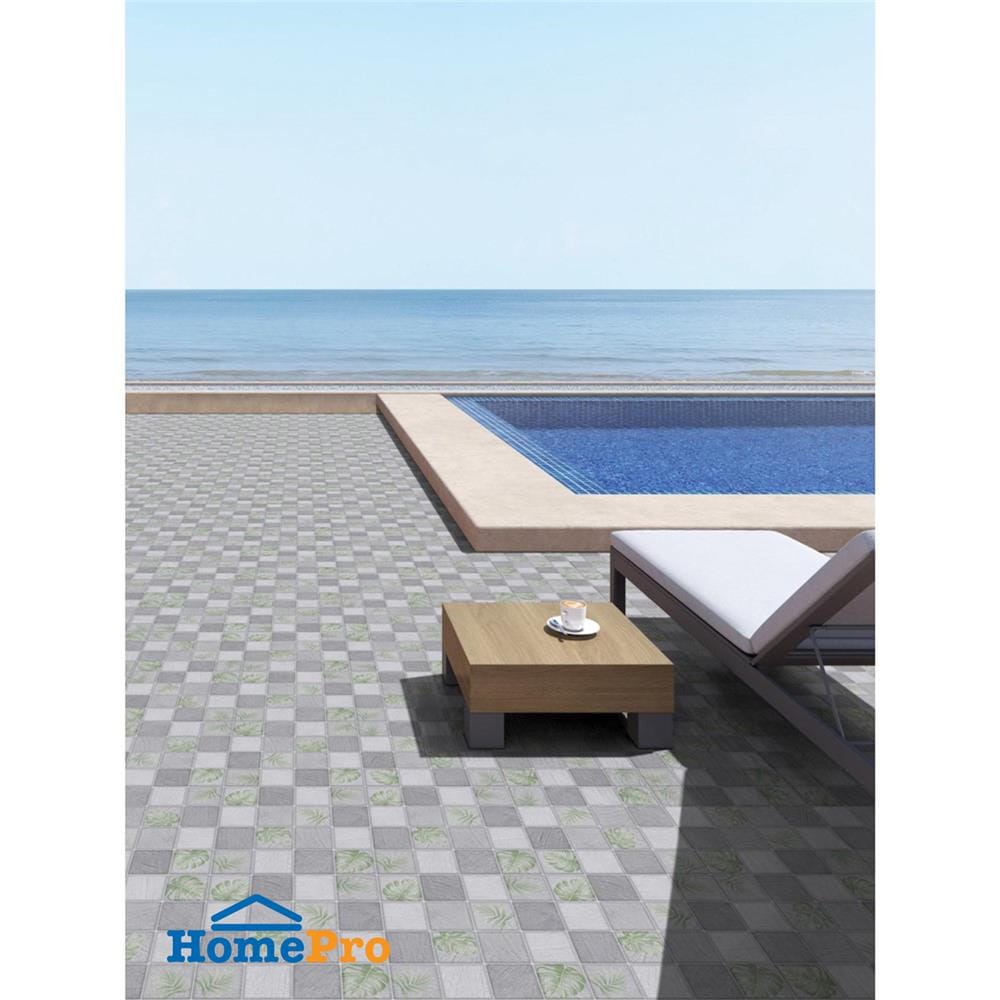 กระเบื้องพื้น 16x16 นิ้ว TARA แฟร์รี่ ฟลอร่า เทา PM 0.96 ตร.ม.