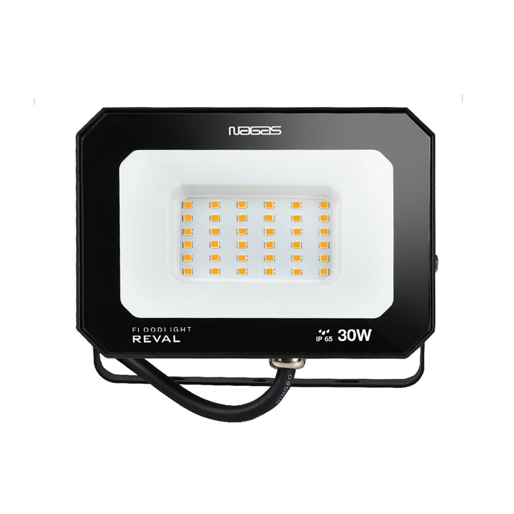 สปอตไลท์ภายนอก LED NAGAS REVAL 30 วัตต์ WARM WHITE สีดำ
