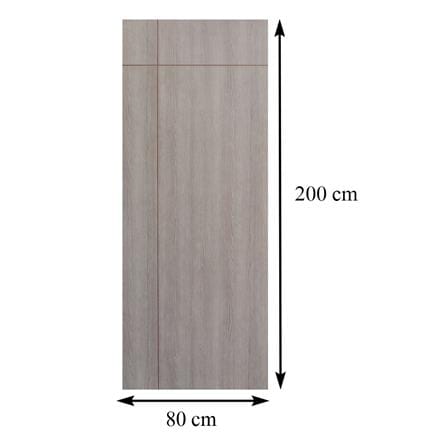 ประตูภายในเมลามีน AZLE VALENTINO 80X200 ซม. สีน้ำตาล ไม่เจาะลูกบิด_4