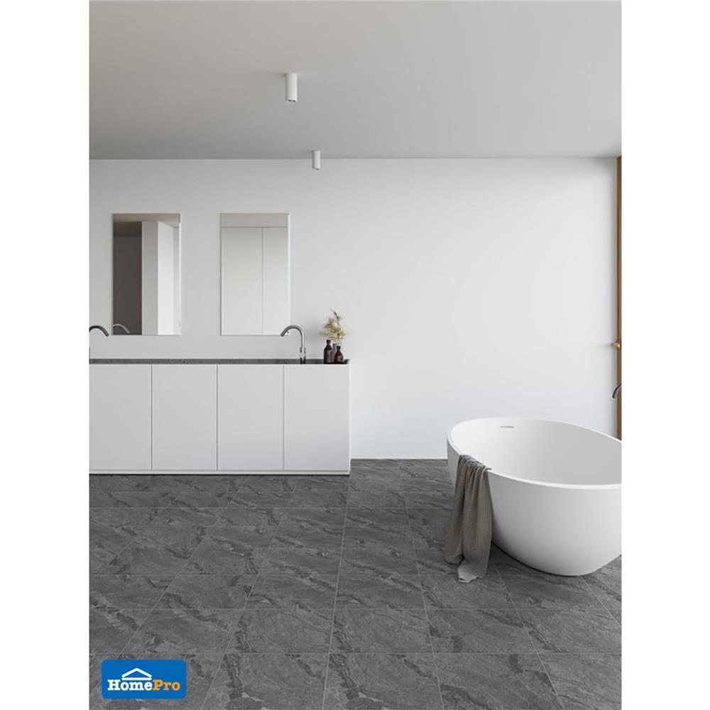 กระเบื้องพื้นพอร์ซเลน  16x16 นิ้ว COTTO คอสมิค เทาเข้ม PM 0.96 ตร.ม.
