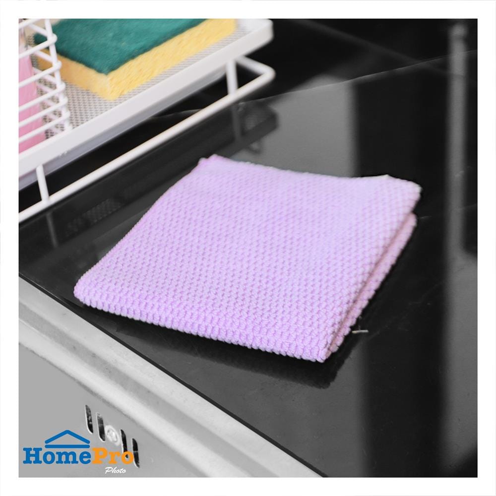 ผ้าทำความสะอาดอเนกประสงค์ ACCO 30X30 ซม. แพ็ก 2 ชิ้น สีส้ม/ม่วง