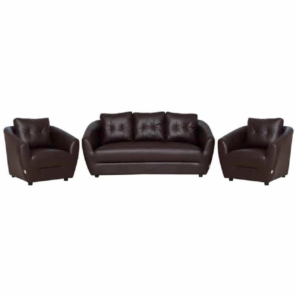 ชุดโซฟา 5 ที่นั่ง AS FURNITURE ROOF LBWD40 PVC สีน้ำตาลเข้ม