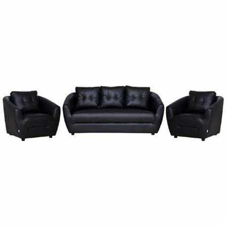 ชุดโซฟา 5 ที่นั่ง AS FURNITURE ROOF LBKD36 PVC สีดำ