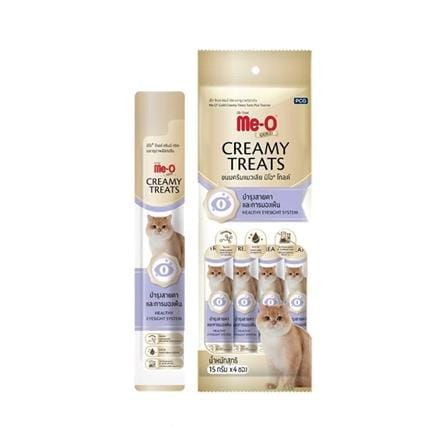 ขนมแมวเลีย MEO GOLD CREAMY TREATS TUNA AND TAURINE 60 ก. (แพ็ก 4 ชิ้น)_0