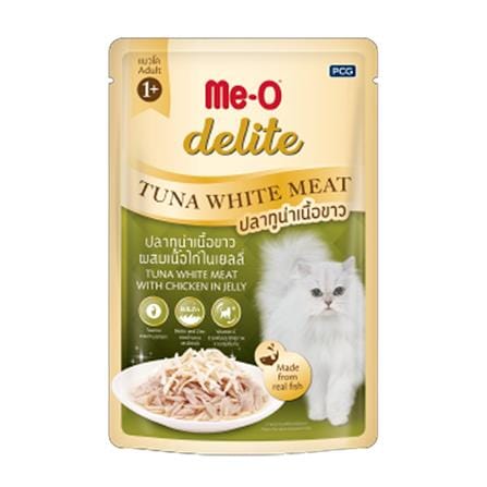 อาหารเปียกแมว ME-O DELITE ปลาทูน่าเนื้อขาวผสมเนื้อไก่ในเจลลี่ 70 ก._0