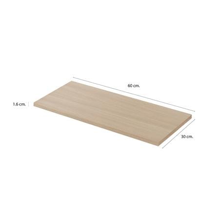 แผ่นชั้นไม้เมลามีน STACKO 60X30X1.6 ซม. สีไวท์โอ๊ค_5