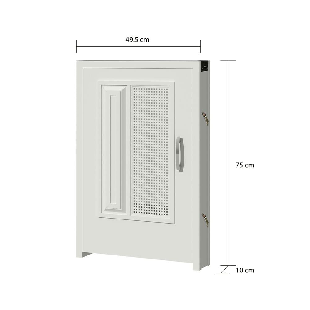 บานถังแก๊ส CABIN SQUARE 49.5X75 ซม. สีครีม