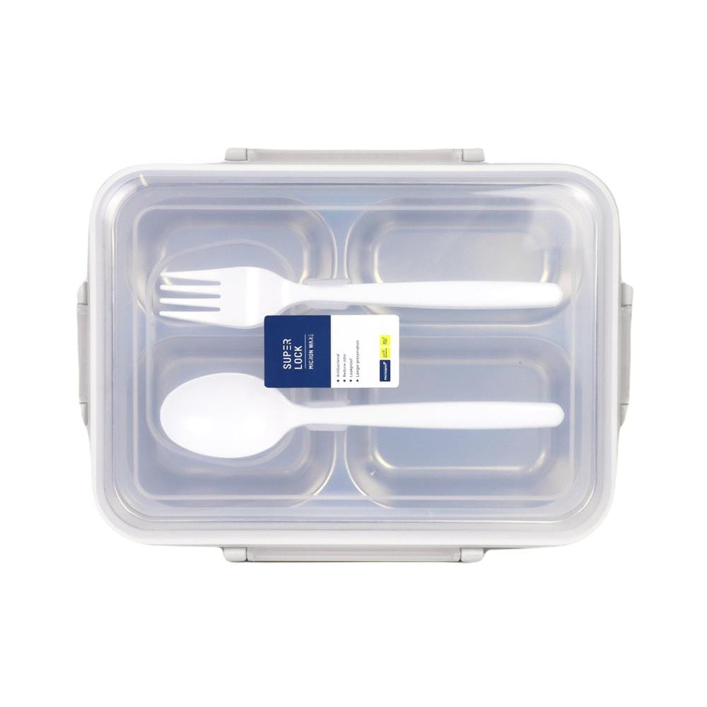 กล่องอาหารสเตนเลส 0.78 ลิตร SUPER LOCK 6234 สีครีม