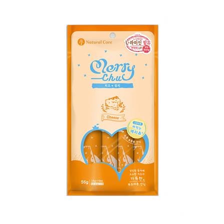 ขนมแมวเลีย NATURAL CORE MERRY TUNA AND CHEESE 56 ก. (แพ็ก 4 ชิ้น)_0