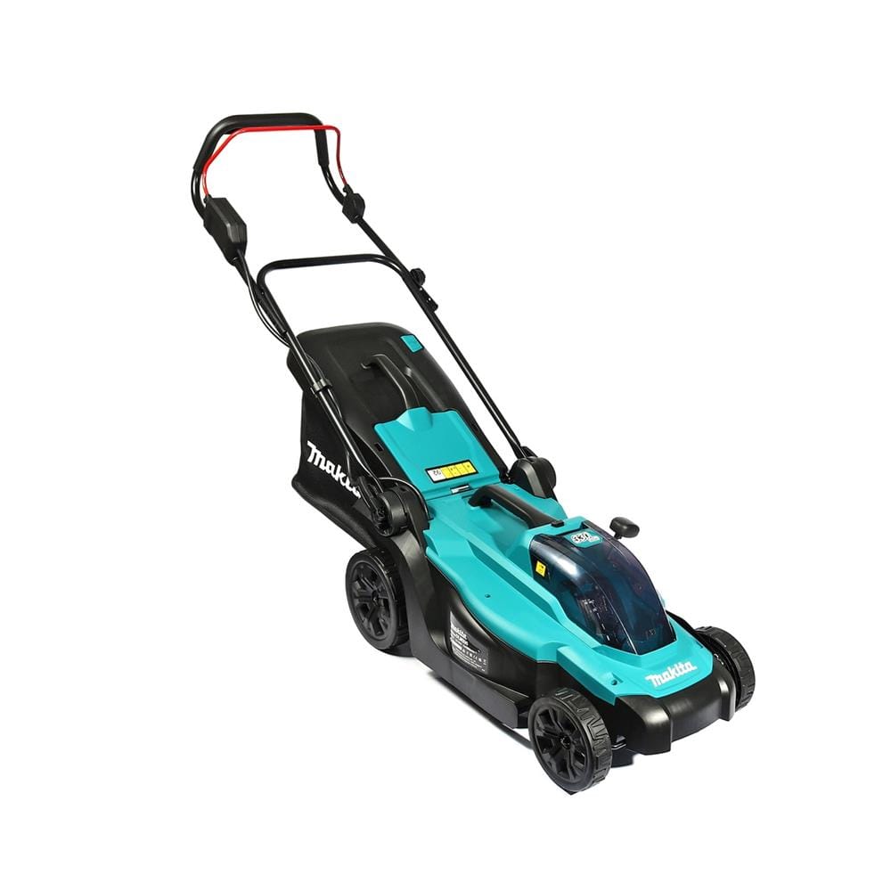 รถเข็นตัดหญ้า (พร้อมแบตเตอรี่และแท่น) MAKITA DLM330SF 18 โวลต์