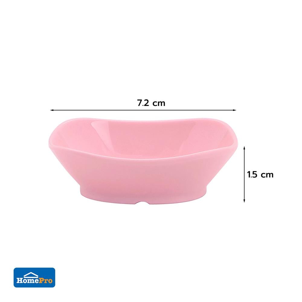 ถ้วยเมลามีนเหลี่ยม 2.75 นิ้ว KECH NEW WAVE สีชมพู