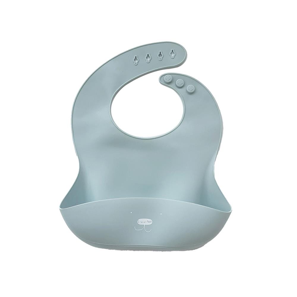 ผ้ากันเปื้อน GRANDMOM Silicone Bib blue_0