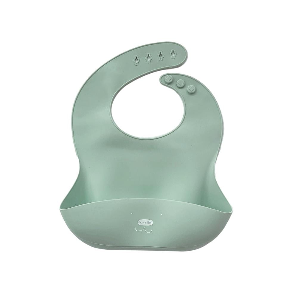 ผ้ากันเปื้อน GRANDMOM Silicone Bib green_0
