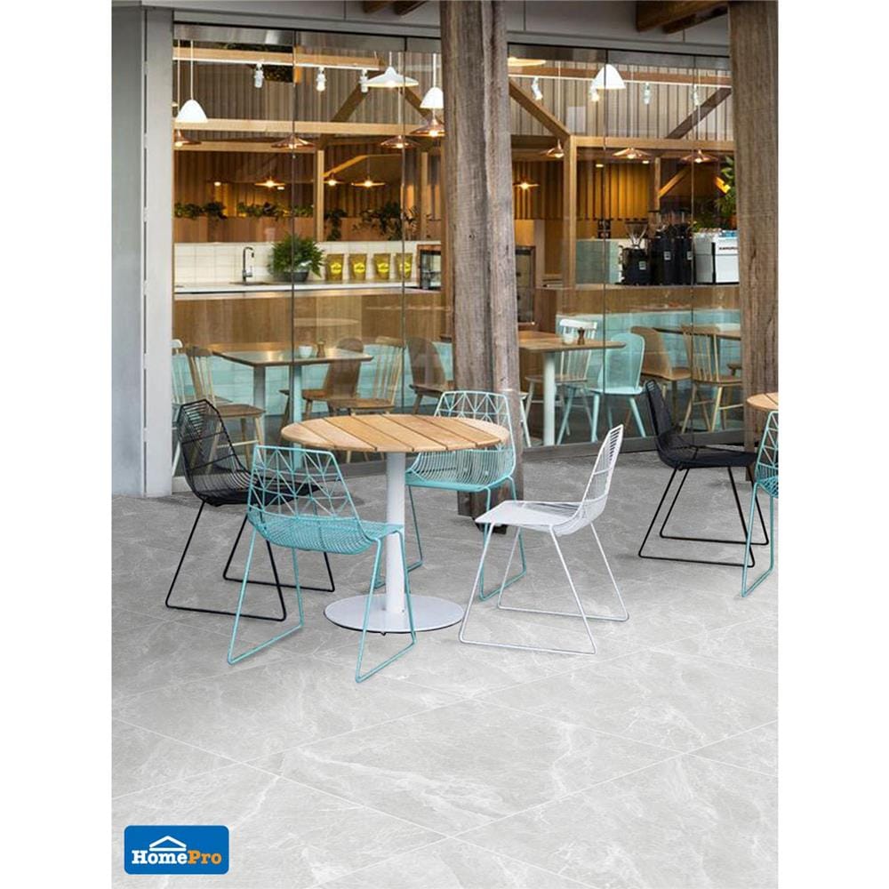 กระเบื้องพื้นพอร์ซเลน 60x60 ซม. TARA เครบี เทาอ่อน A 1.44
