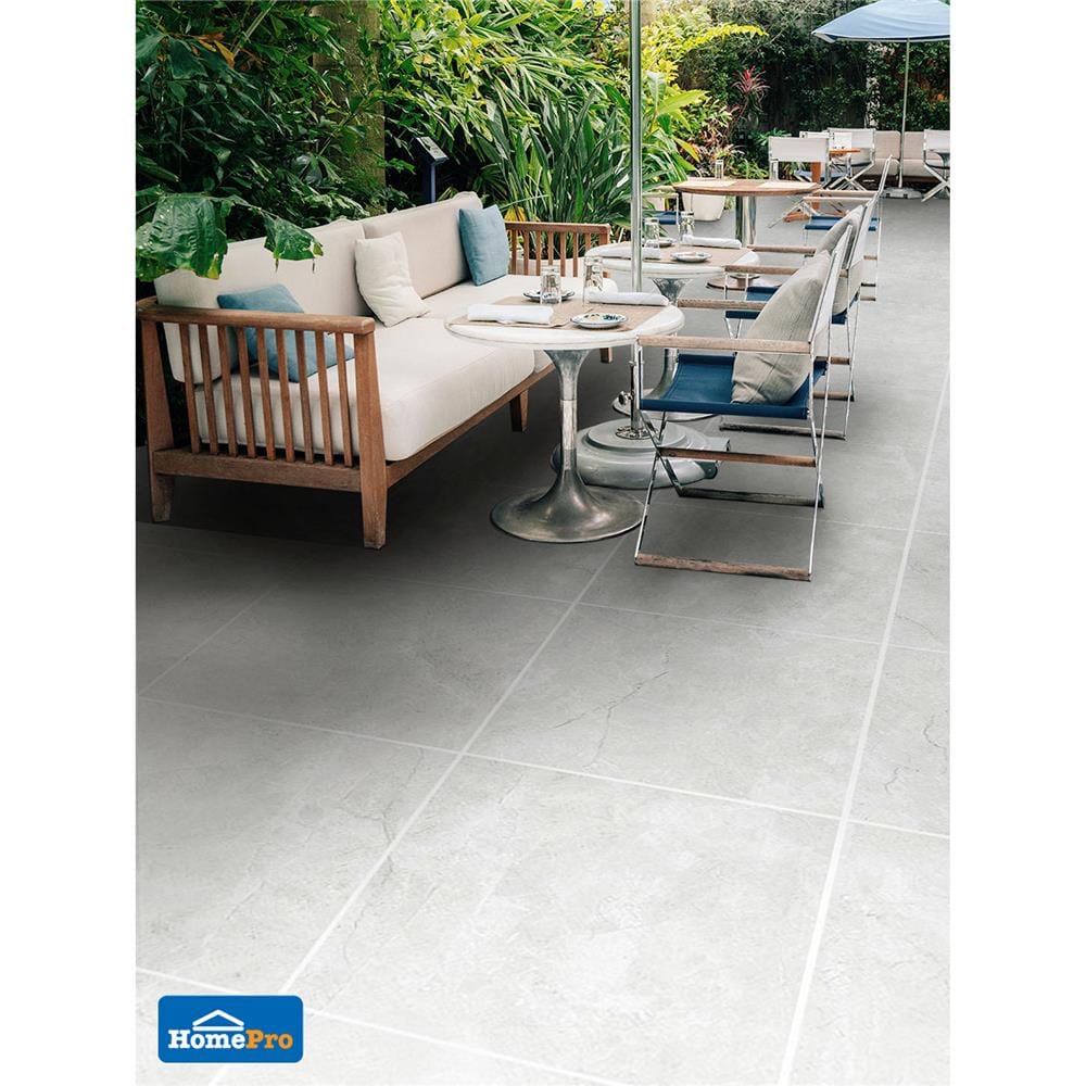 กระเบื้องพื้นพอร์ซเลน 60x60 ซม. TARA วีเลน เทาอ่อน A 1.44