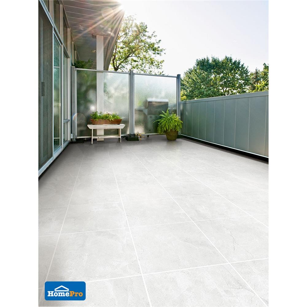 กระเบื้องพื้นพอร์ซเลน 60x60 ซม. TARA วีเลน เทาอ่อน A 1.44