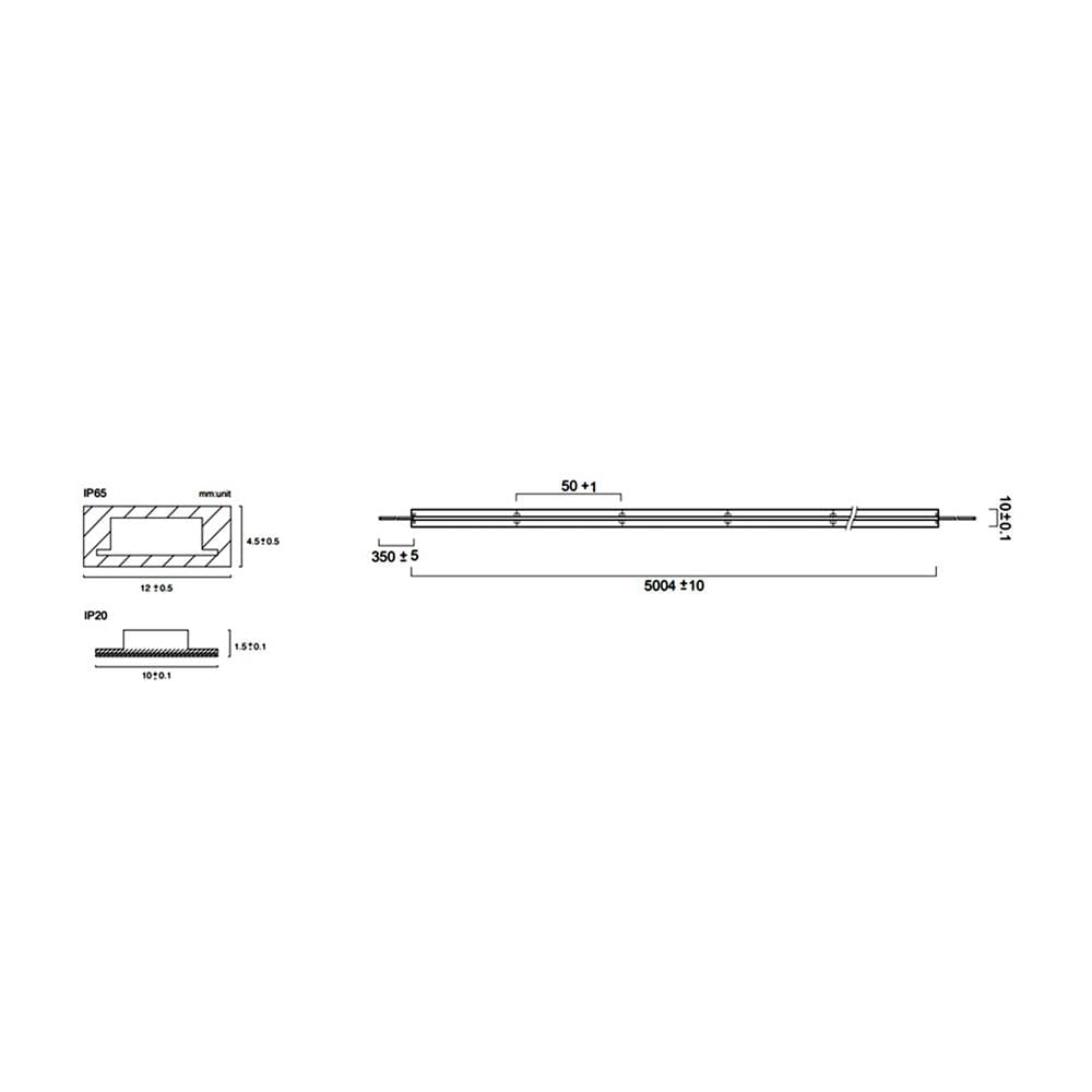 ไฟเส้น LED L&E 12 วัตต์ IP20 5 เมตร WARM WHITE