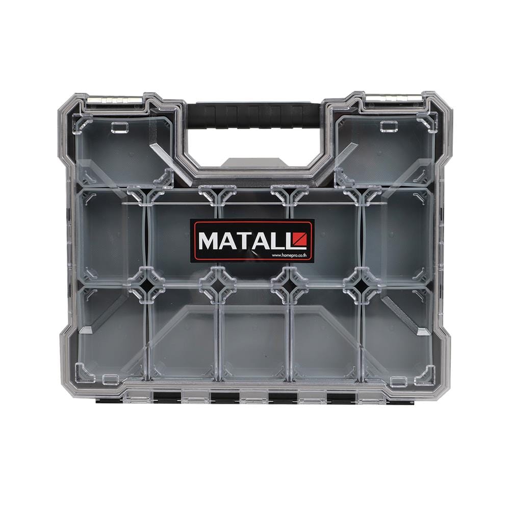 กล่องเครื่องมือ DIY MATALL HL-3086-F 12 ช่อง สีเทา_1